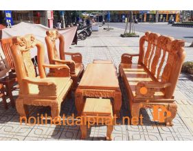 SALON ĐÀO GÕ ĐỎ TAY LÂN