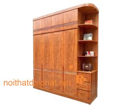 TỦ ÁO 4 CÁNH KỆ TRANG TRÍ