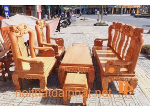 SALON ĐÀO GÕ ĐỎ TAY LÂN