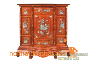 Tủ Thờ 6 Chân Cẩn Xà Cừ