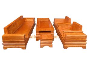 SALON ĐỐI CÁNH GÀ GỖ HƯƠNG ĐÁ