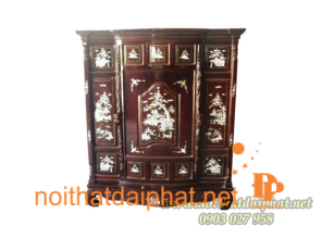 Tủ Thờ 4 Chân Tràm Cẩn