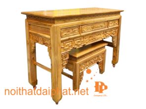 ÁN GIAN BÀN CON GỖ GÕ 1M53