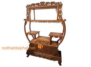 KỆ TRANG TRÍ GỖ HƯƠNG 4