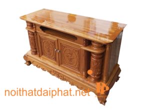 KỆ TIVI GÕ ĐỎ CỘT NHO 1M2