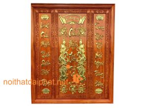 TRANH CỬU HUYỀN THẤT TỔ GỖ HƯƠNG 01