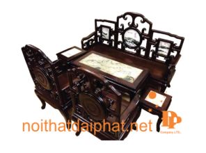 SALON GỖ GỤ MẶT ĐÁ