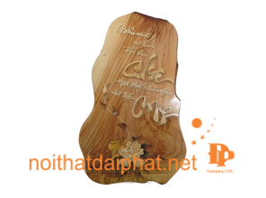 Tranh Cha Mẹ Gỗ Ghép
