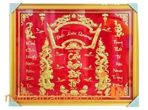 TRANH CỬU HUYỀN THẤT TỔ GỖ HƯƠNG 04