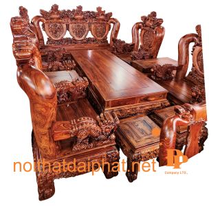 SALON GỖ CẨM LAI TAY 18 10 MÓN