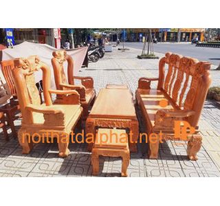 SALON ĐÀO GÕ ĐỎ TAY LÂN
