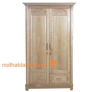 TỦ ÁO 2 CÁNH GỖ SỒI