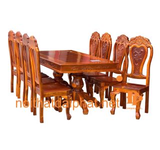 BÀN ĂN TRÀM CÁ 8 GHẾ