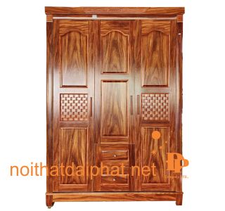 TỦ ÁO 3 CÁNH GỖ CẨM