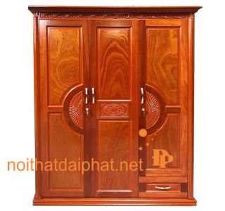 TỦ ÁO XOAN ĐÀO 3 CÁNH 01