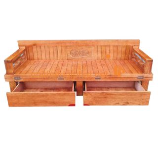 GIƯỜNG GẤP HÔC KÉO GỖ XOAN ĐÀO