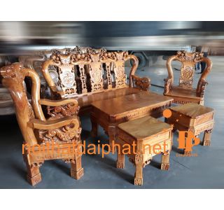 Bộ Salon Tay 10 Gõ Lào kiểu mới