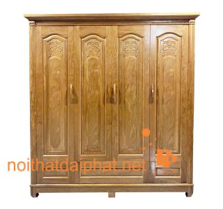 TỦ ÁO GÕ 4 CÁNH 04