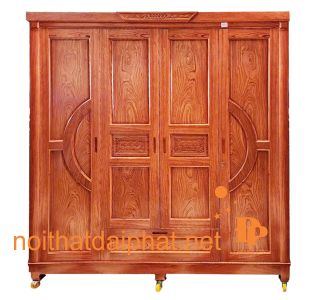 TỦ ÁO GỖ CẨM 4 CÁNH 1 NGĂN