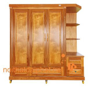 TỦ ÁO TRANG TRÍ 3 CÁNH GÕ