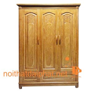 TỦ ÁO GÕ 3 CÁNH 01