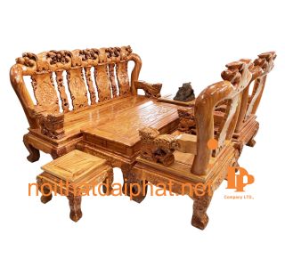 SALON ĐÀO C14 HƯƠNG ĐÁ 4 TỰA TAY NGHÊ