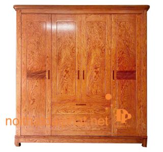 TỦ ÁO GỖ CẨM 4 CÁNH 2 NGĂN 02