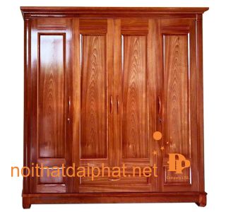 TỦ ÁO XOAN ĐÀO 4 CÁNH 01