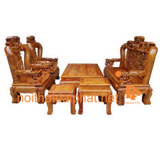 Bộ Salon Tay 16 Rồng Hương