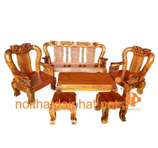 SALON TRÀM ĐÀO 3 TỰA PHÚC LỘC THỌ